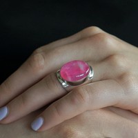 Pink Maansteen ring Anello Pink Maansteen ring Anello