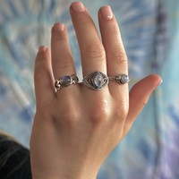 Zilveren ring Moonstone LOVE Zilveren ring Moonstone LOVE