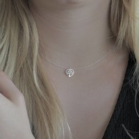 Zilveren ketting Tree of life hart Zilveren ketting Tree of life hart