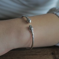 Zilveren bangle armband Lotus Zilveren bangle armband Lotus