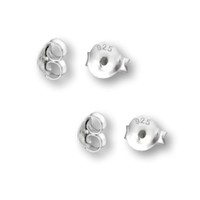 4 Zilveren stoppers voor oorbellen 4 Zilveren stoppers voor oorbellen