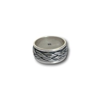 Zilveren spinning ring Trenza Zilveren spinning ring Trenza