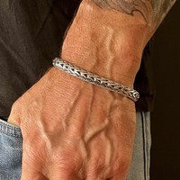 Zilveren Bali style heren armband Eddy Zilveren Bali style heren armband Eddy