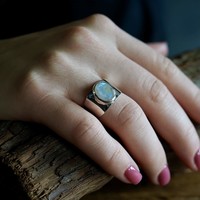 Zilveren ring Maansteen Satya Zilveren ring Maansteen Satya