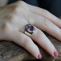 Zilveren ring Amethist Zoya Zilveren ring Amethist Zoya
