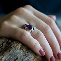 Zilveren ring Amethist Zoya Zilveren ring Amethist Zoya