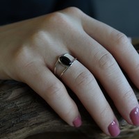 Zilveren ring Black Onyx Uma Zilveren ring Black Onyx Uma