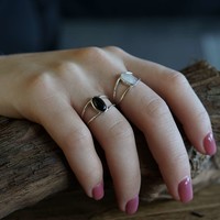 Zilveren ring Black Onyx Uma Zilveren ring Black Onyx Uma