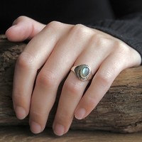 Zilveren ring Labradoriet Mila Zilveren ring Labradoriet Mila