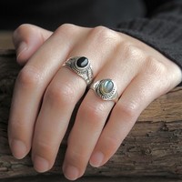 Zilveren ring Labradoriet Mila Zilveren ring Labradoriet Mila
