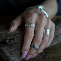 Zilveren ring Hammered Beatriz Zilveren ring Hammered Beatriz
