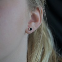 Black Onyx oorknopjes Jula Black Onyx oorknopjes Jula