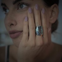 Zilveren Boho ring Abalone Zilveren Boho ring Abalone
