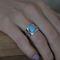 Zilveren Turquoise ring Persuan Zilveren Turquoise ring Persuan