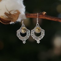 Boho Citrien oorbellen Boho Citrien oorbellen