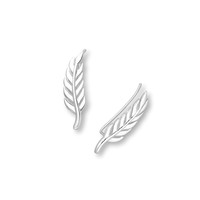 Zilveren earclimbers Silver Leaf Zilveren earclimbers Silver Leaf