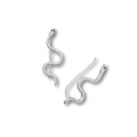 Zilveren earclimbers CZ Snake Zilveren earclimbers CZ Snake