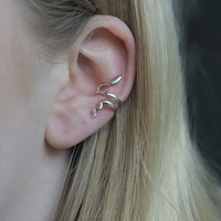 Ear cuff slang zilver Ear cuff slang zilver