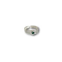 Teenring Triple crystal green Teenring Triple crystal green