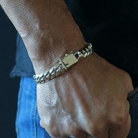 Zilveren schakelarmband Lorenzo Zilveren schakelarmband Lorenzo
