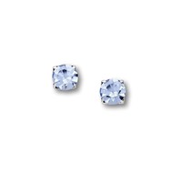 Zilveren oorknopjes Crystal lichtblauw Zilveren oorknopjes Crystal lichtblauw