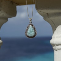 Zilveren hanger Larimar Ina Zilveren hanger Larimar Ina