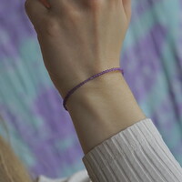 Edelsteen armbandje Caya Amethist Edelsteen armbandje Caya Amethist