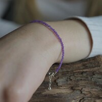 Edelsteen armbandje Caya Amethist Edelsteen armbandje Caya Amethist
