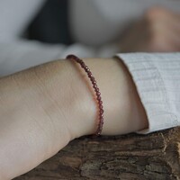 Edelsteen armbandje Caya Granaat Edelsteen armbandje Caya Granaat
