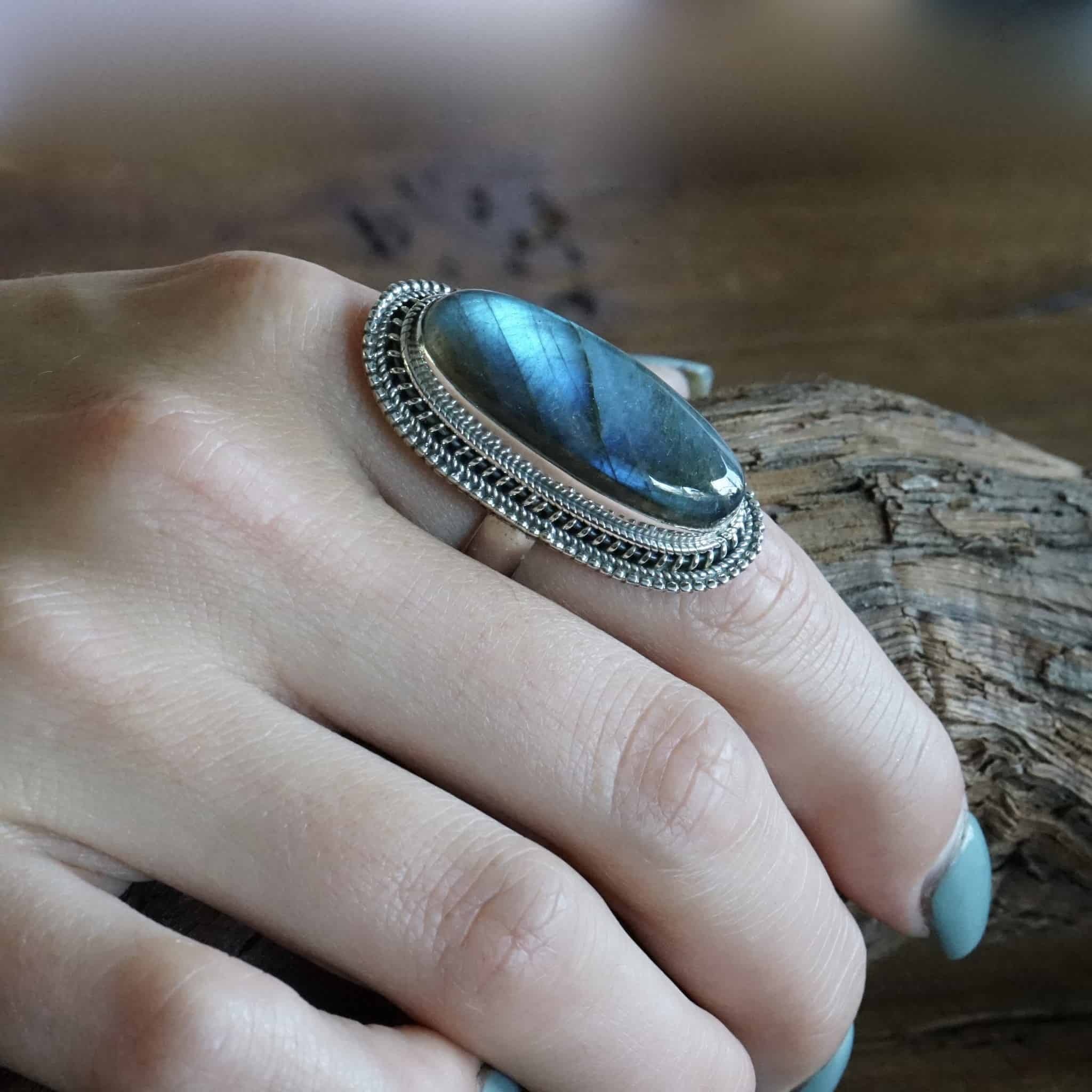 Edelsteen Statement ring