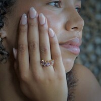 Goldplated ring Grazia Amethist Goldplated ring Grazia Amethist