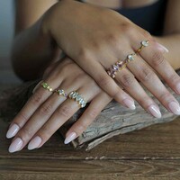 Goldplated ring Grazia Amethist Goldplated ring Grazia Amethist