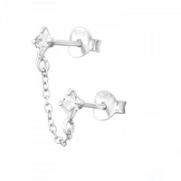 Ear jacket Zirkonia chain Ear jacket Zirkonia chain