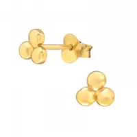 Gold plated oorknopjes Benthe Gold plated oorknopjes Benthe