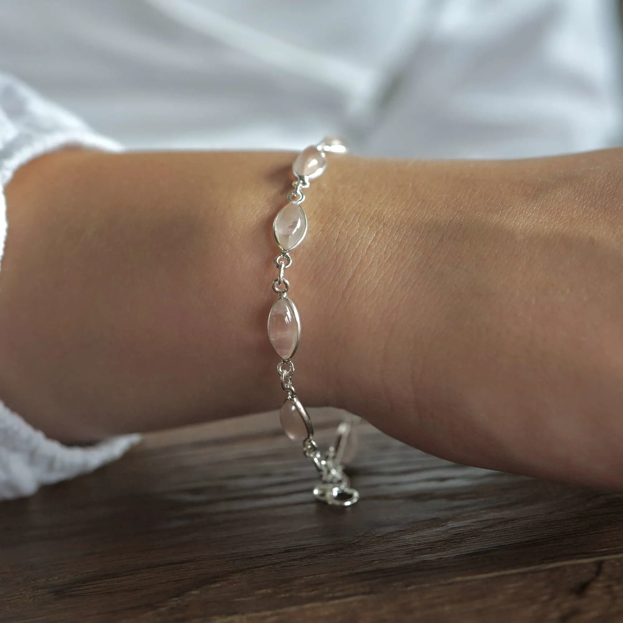 rozenkwarts armband met zilver voor dames