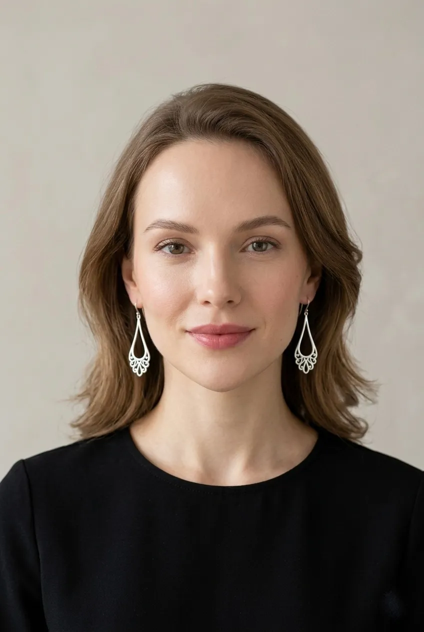 oorbellen hartvormig gezicht druppelvormige oorhangers