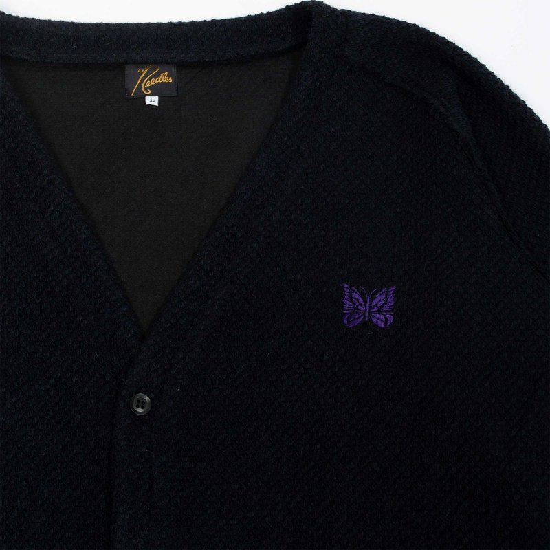 needles v neck cardigan