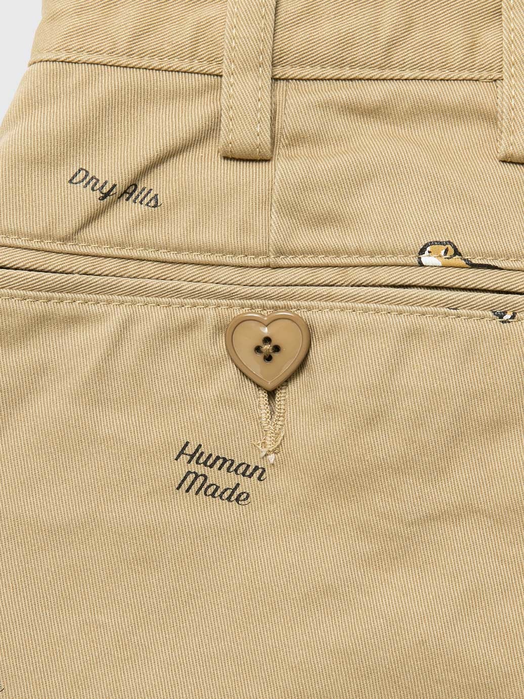 Human Made Pattern Printed Chino Pants Beige - OALLERY