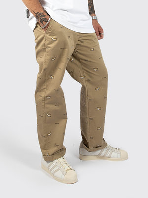 Human Made Pattern Printed Chino Pants Beige - OALLERY