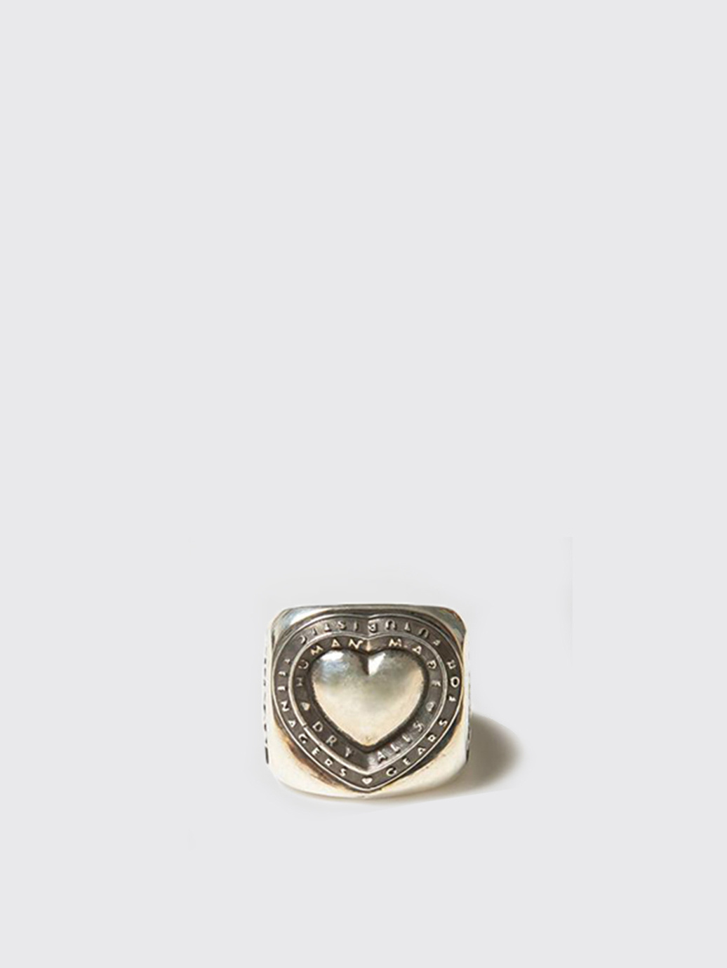 Human Made Heart College Ring FW21 Silver - OALLERY