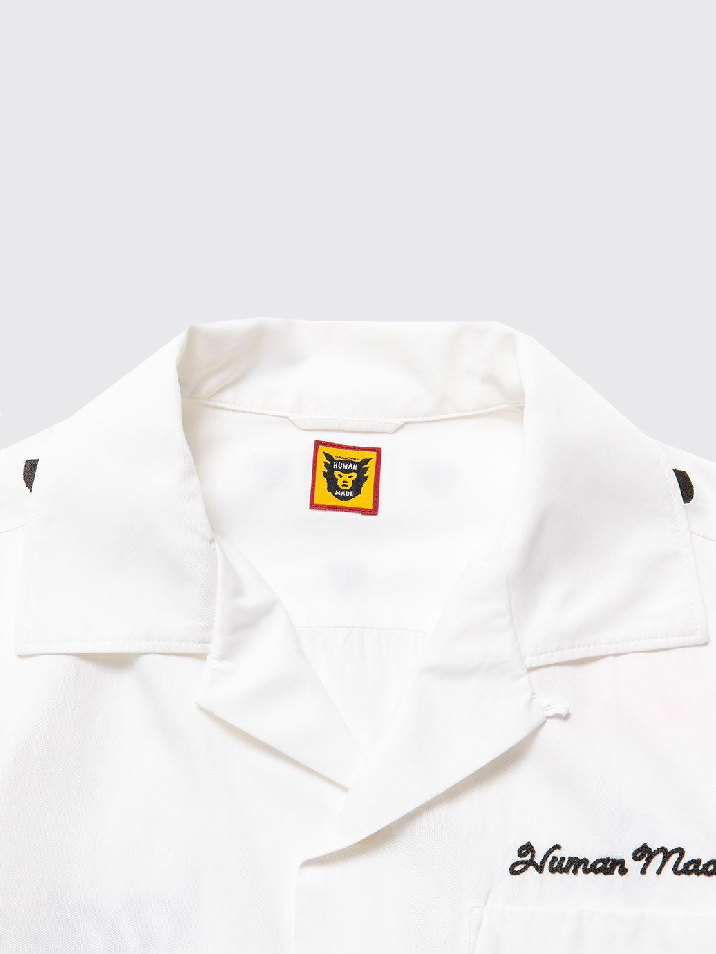 Human Made Embroidered Shirt SS22 White - OALLERY