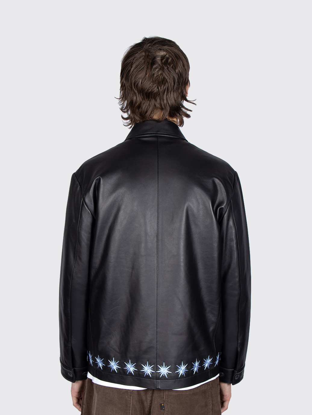 BOTT Sparkle Leather Jacket Black - アウター