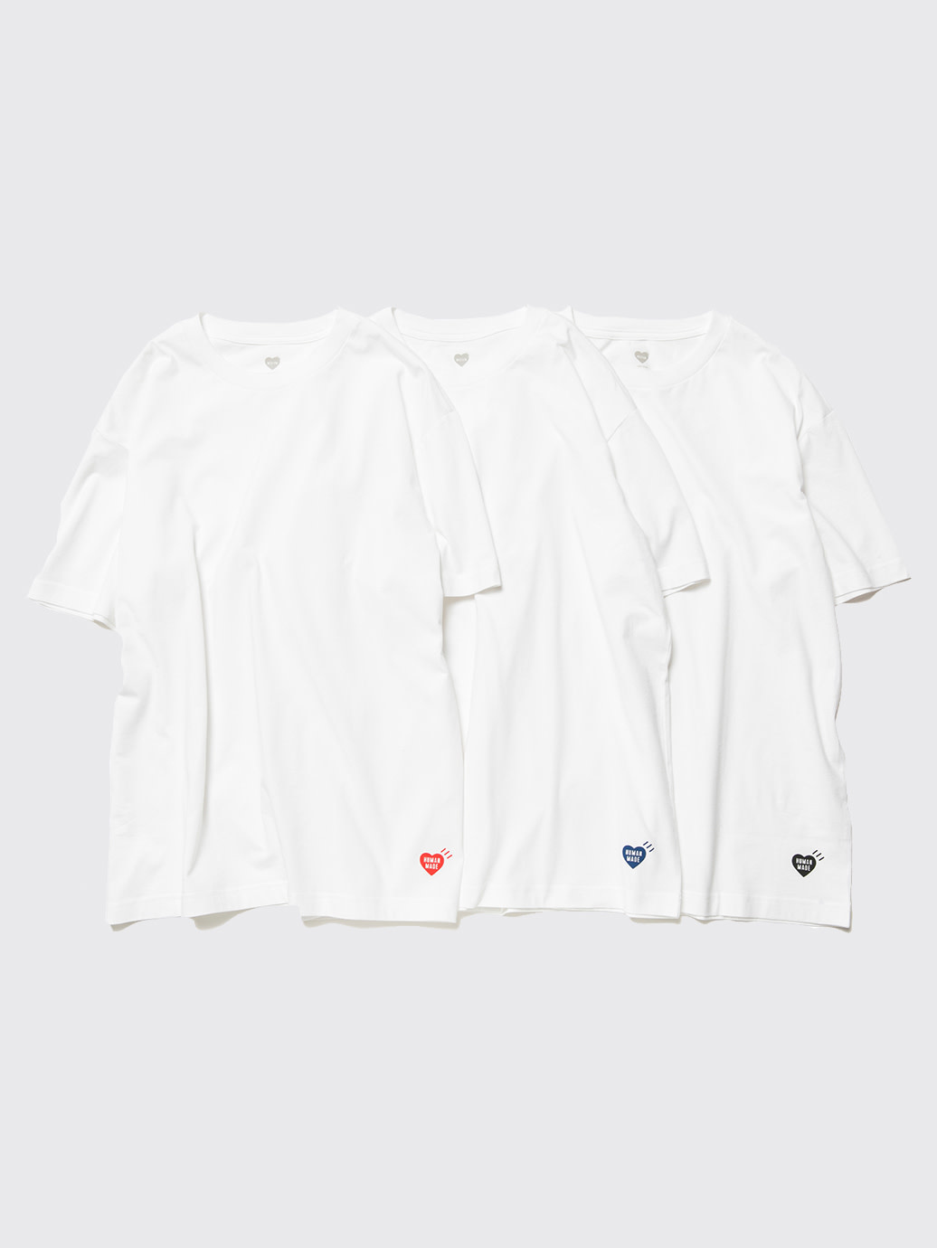 Human Made 3Pack T-Shirt Set FW22 White - OALLERY