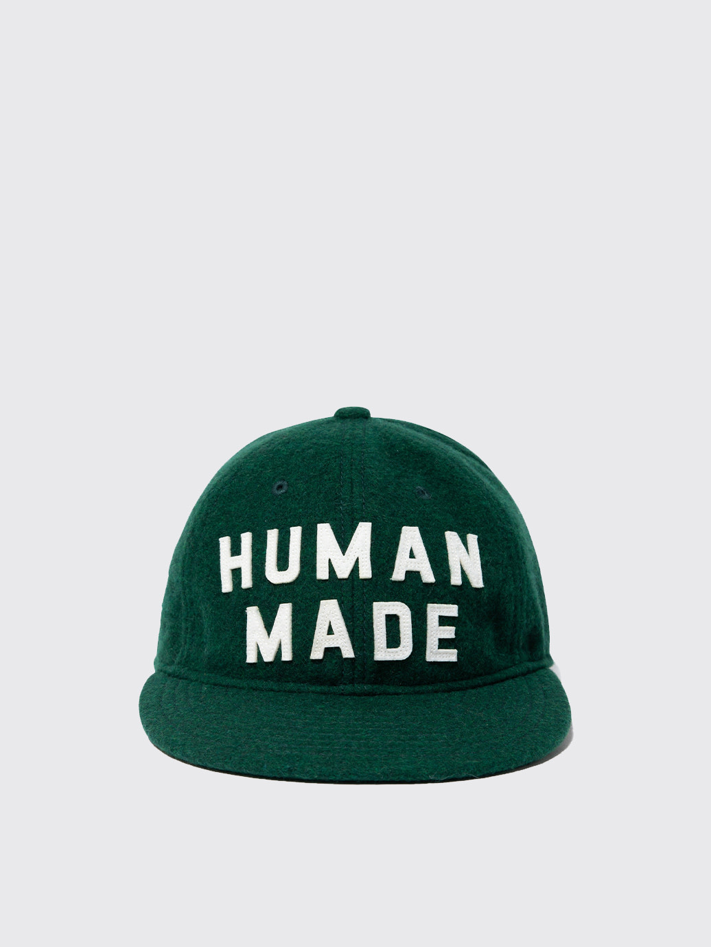 Human Made 6 Panel Wool Cap Logo FW22 Green - OALLERY