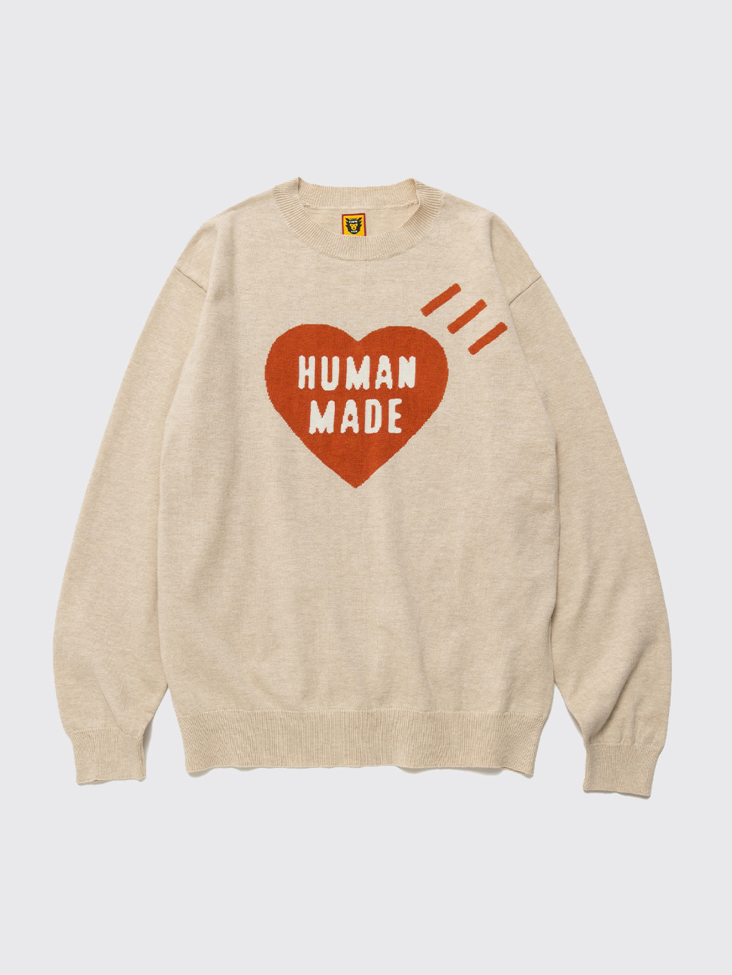 HUMAN MADE HEART L/S T-SHIRT WHITE Lトップス - Tシャツ/カットソー