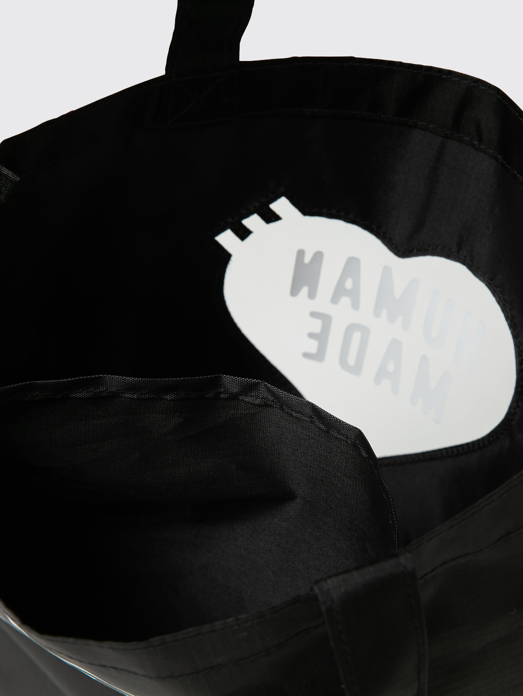 Human Made Human Made Nylon Ripstop Heart Tote Bag FW22 Black -