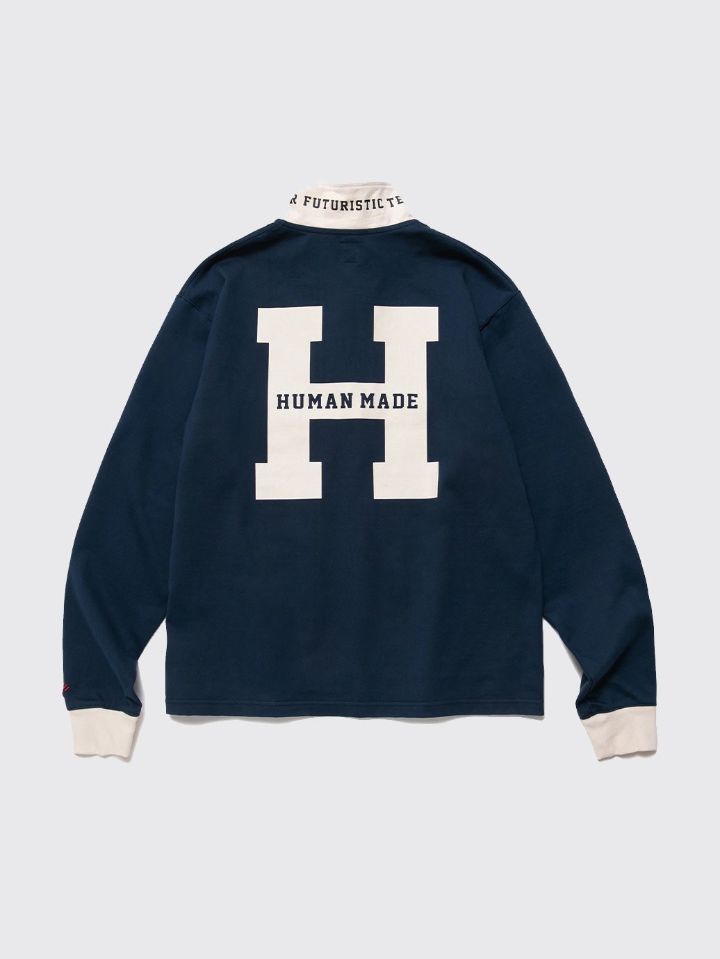 コムドットゆうた着用 HUMAN MADE RUGBY S/S SHIRT BK - ポロシャツ