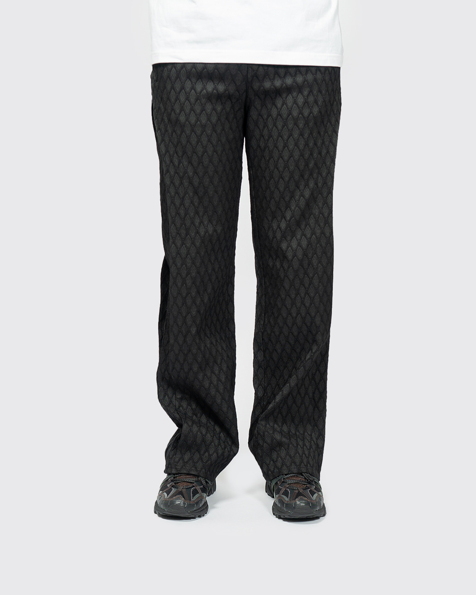 Andersson Bell Makeni Jacquard Track Pants Black - OALLERY