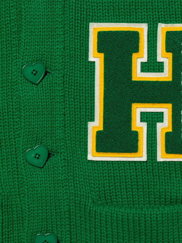 Human Made Low Gauge Knit Cardigan SS23 Green - OALLERY