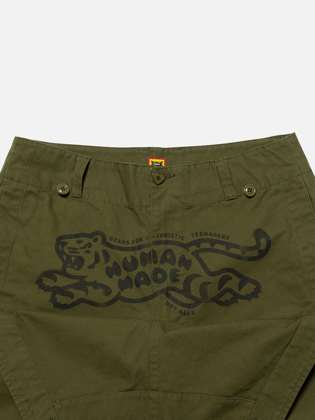 Human Made Military Motorcycle Pants SS23 Olive Drab - OALLERY